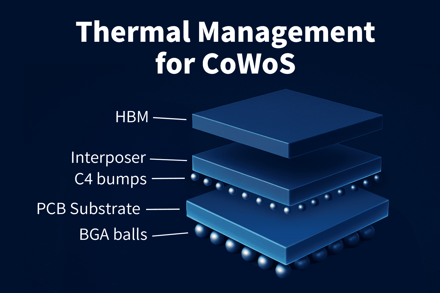 CoWoS thermal management